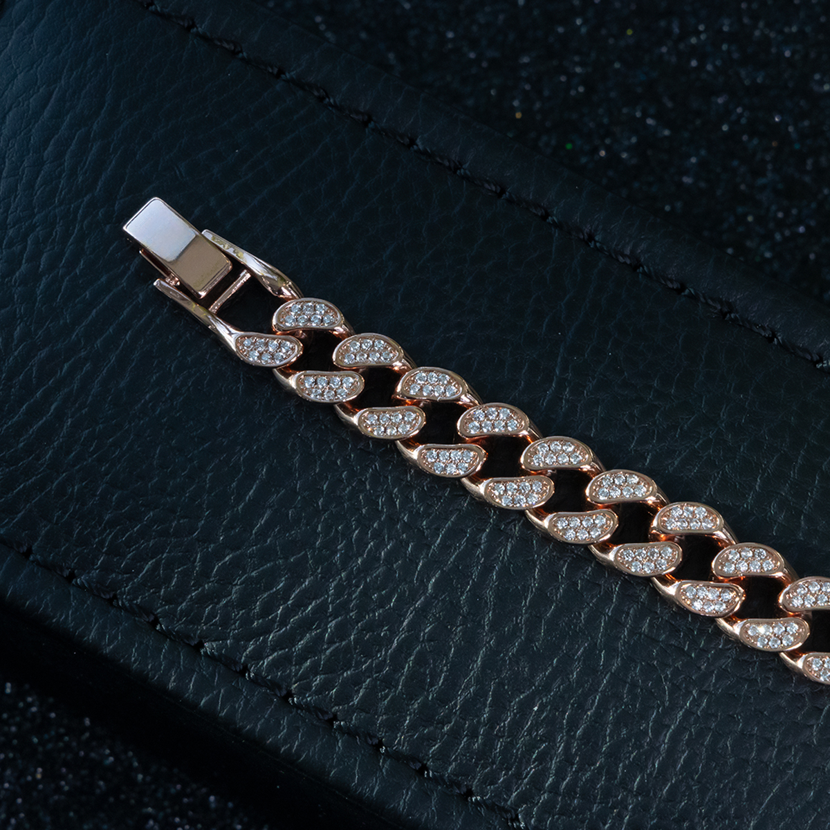 Women’s Copper Link Bracelet with Diamondlite - Image 6