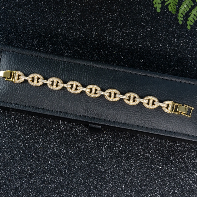 Women’s Copper Geometric Link Bracelet Diamondlite