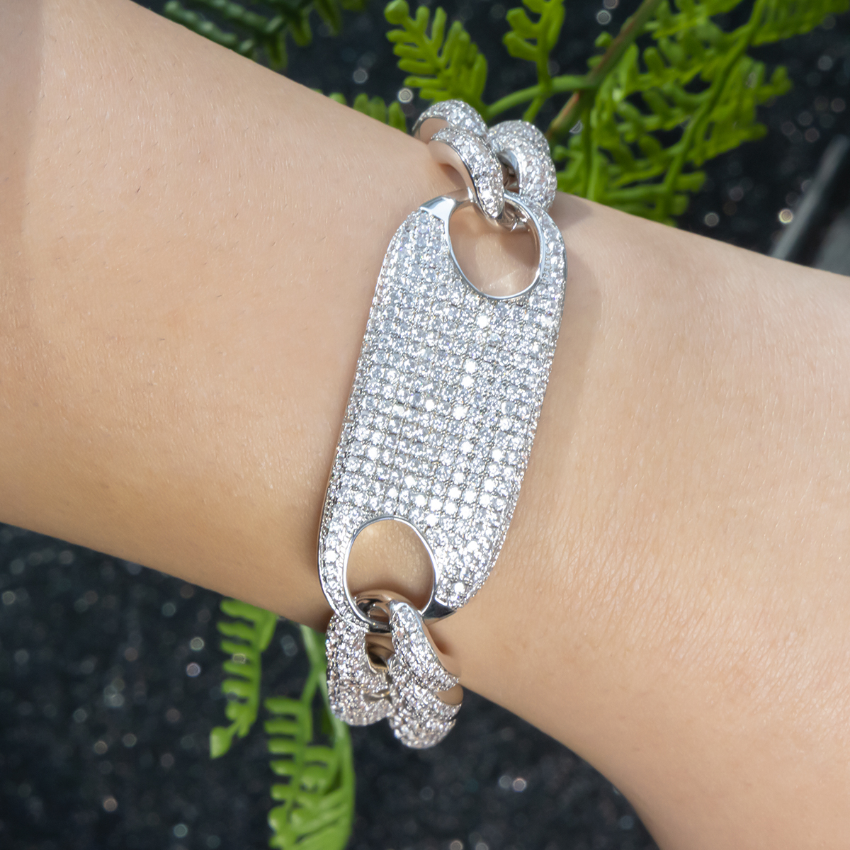 Women’s Copper Link Bracelet Diamondlite - Image 6