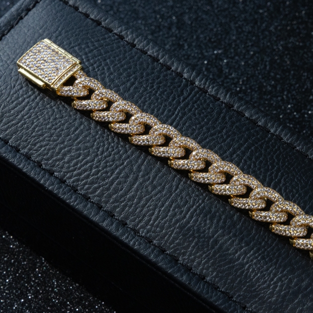 Women’sCopper Cuban Link Bracelet Diamondlite
