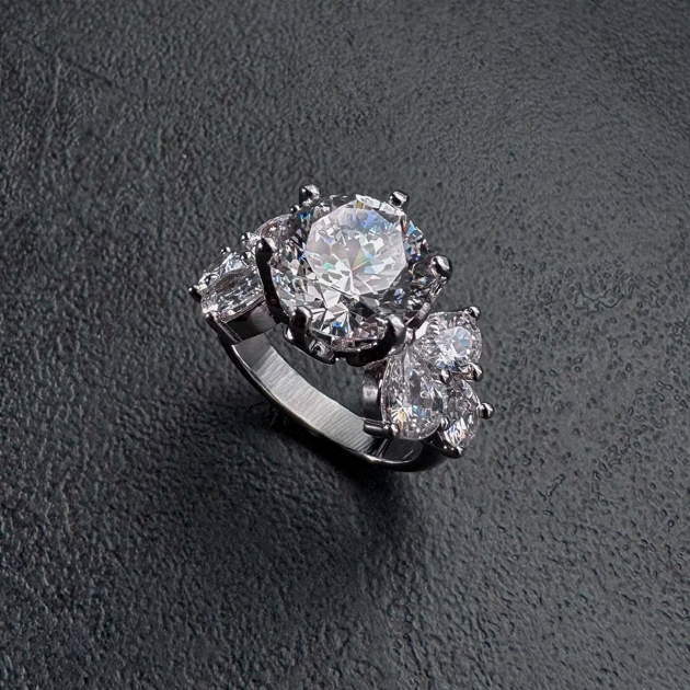 women’s copper Diamondlite ring