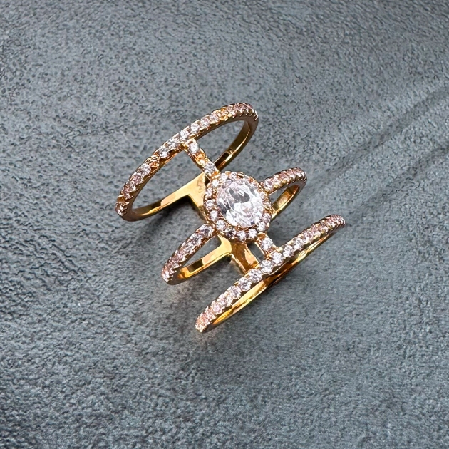 women’s copper Diamondlite ring