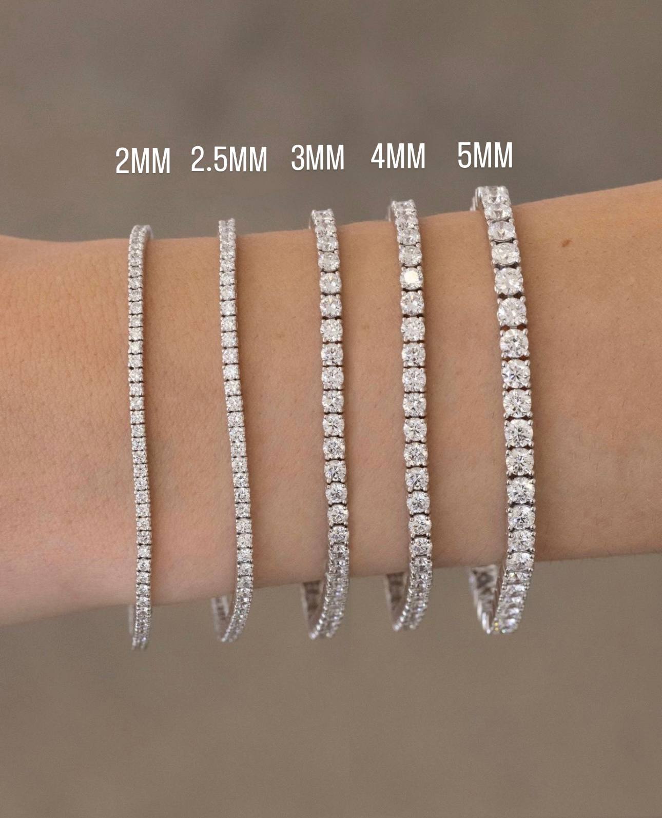 Unisex Silver Tennis Bracelet Diamondlite