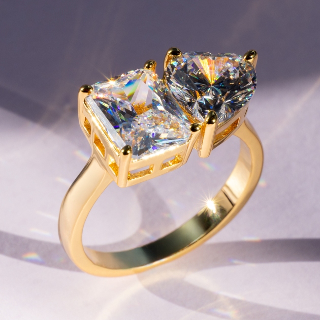 Copper ring diamondlite stone for women’s