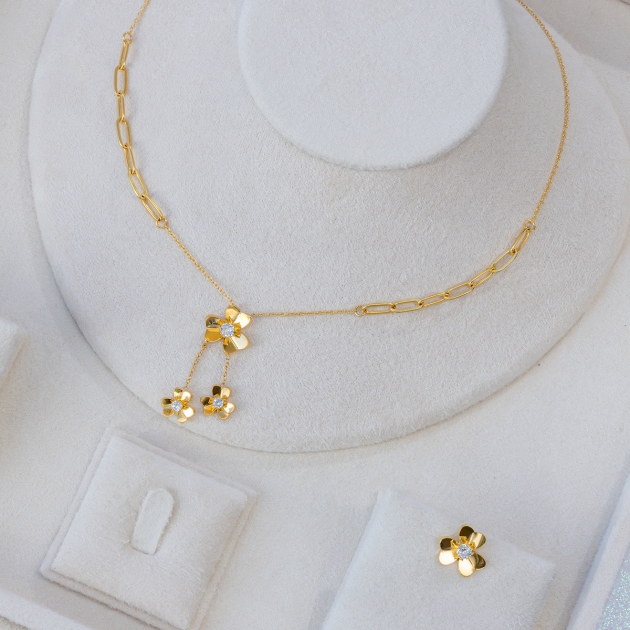 Women’s Stainless Steel Diamondlite set