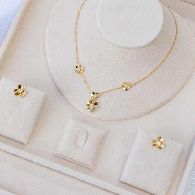 Women’s Stainless Steel Diamondlite set