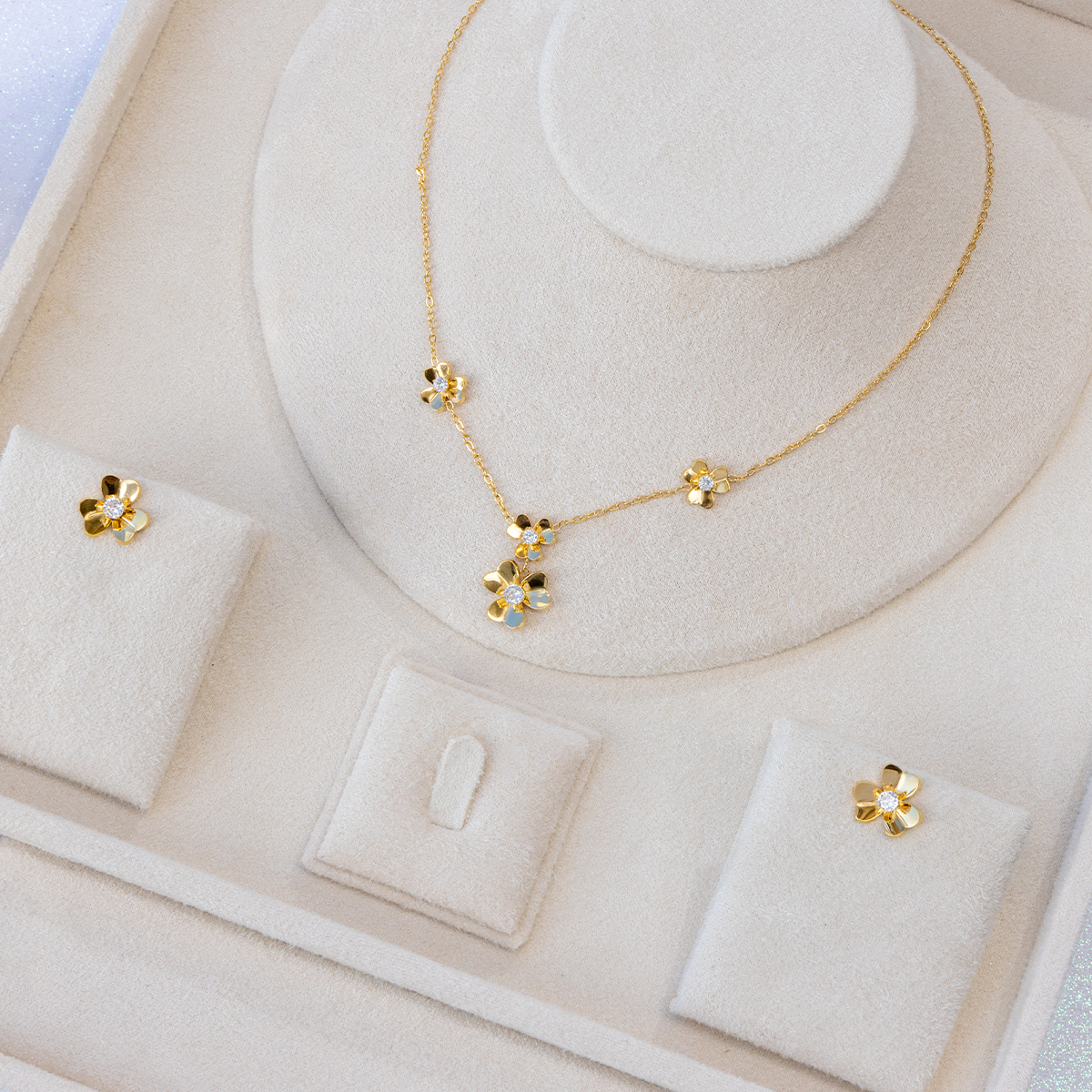 Women’s Stainless Steel Diamondlite set