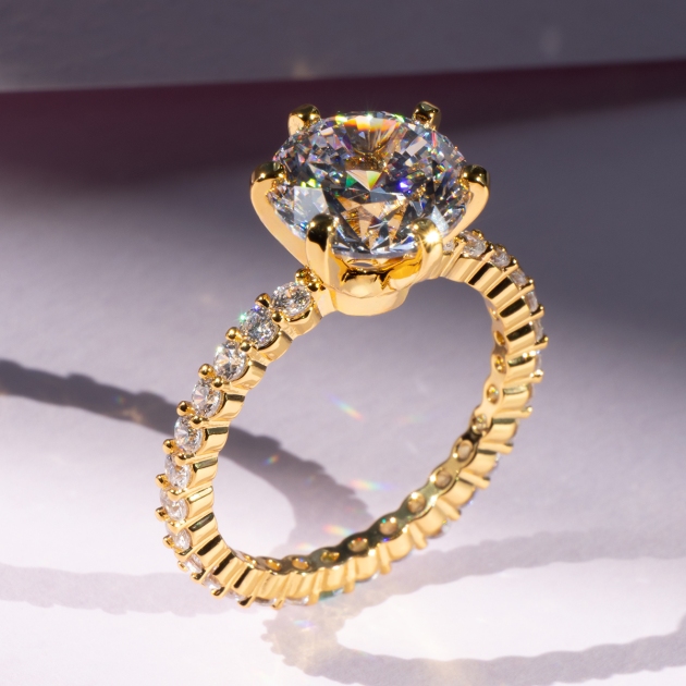 Copper ring diamondlite stone for women’s