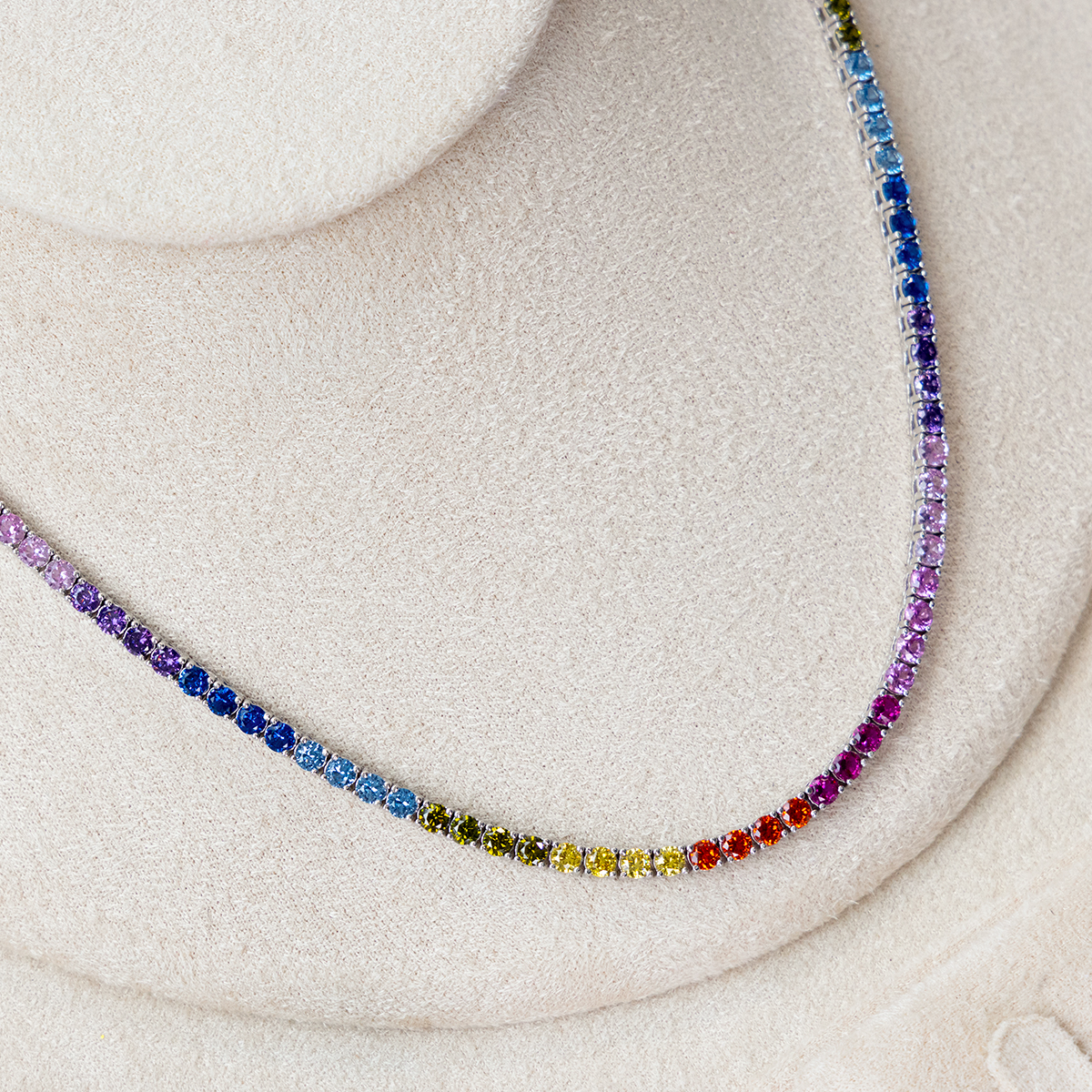 925 Sterling Silver Rainbow Diamondlite 3mm Set - Image 3