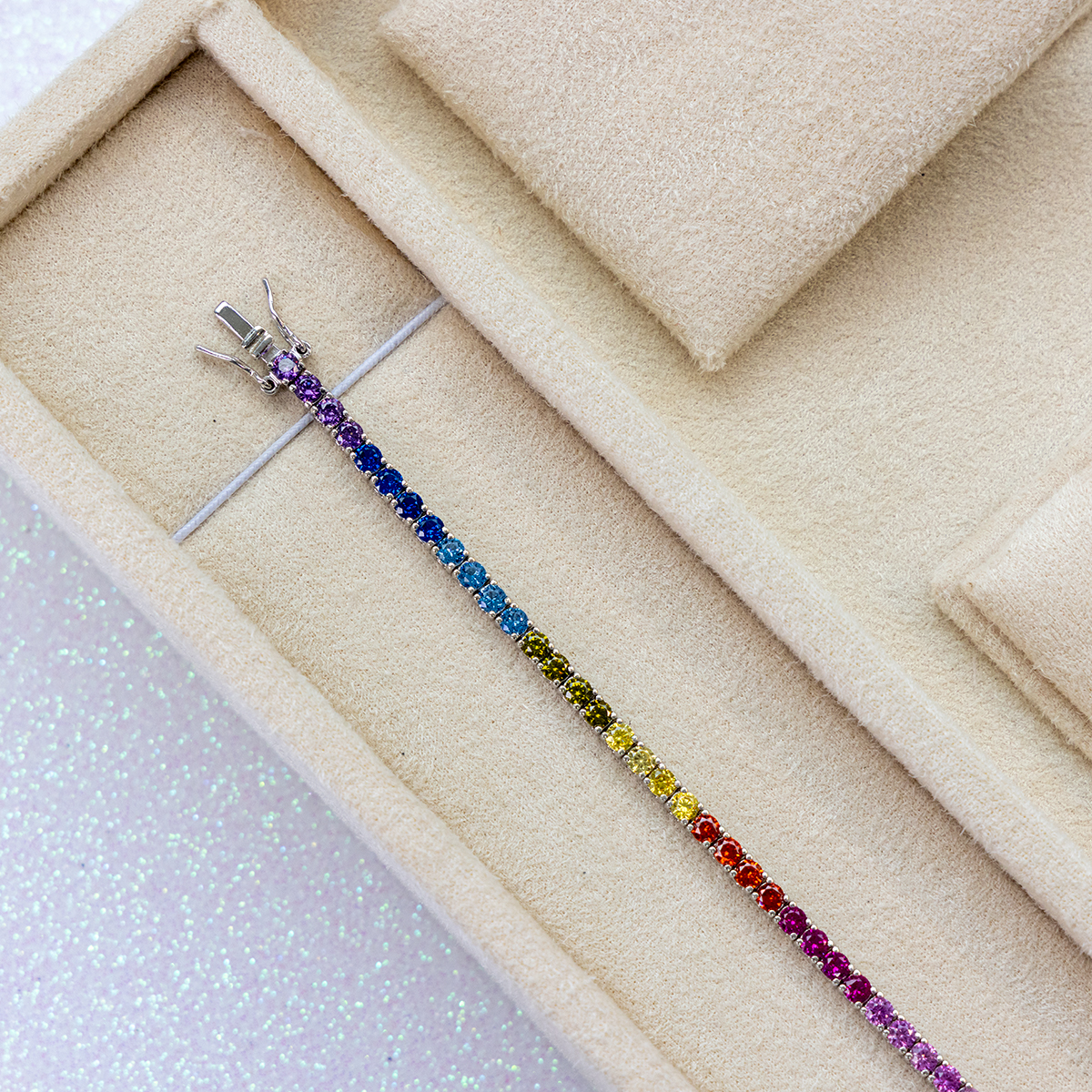 925 Sterling Silver Rainbow Diamondlite 3mm Set - Image 5
